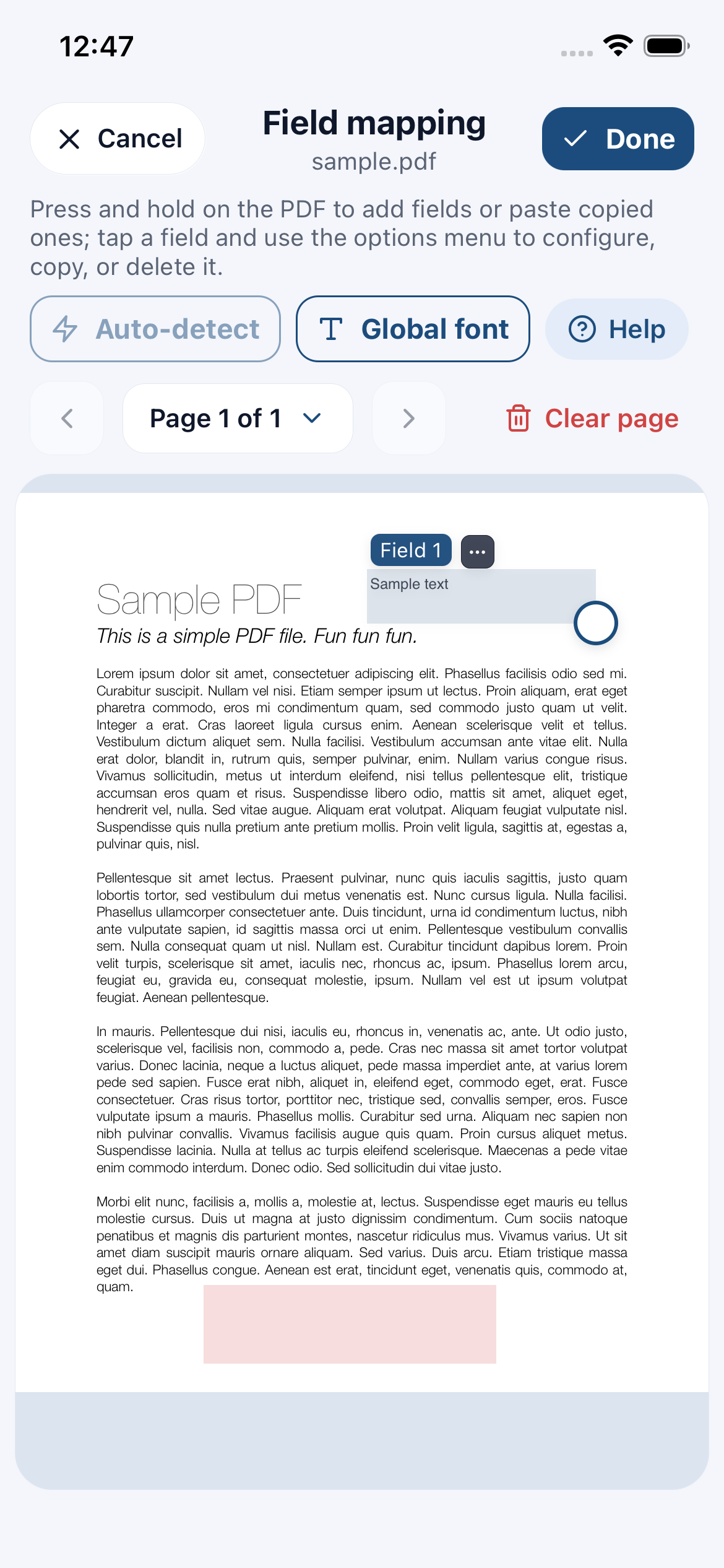 Form creation in Dokster