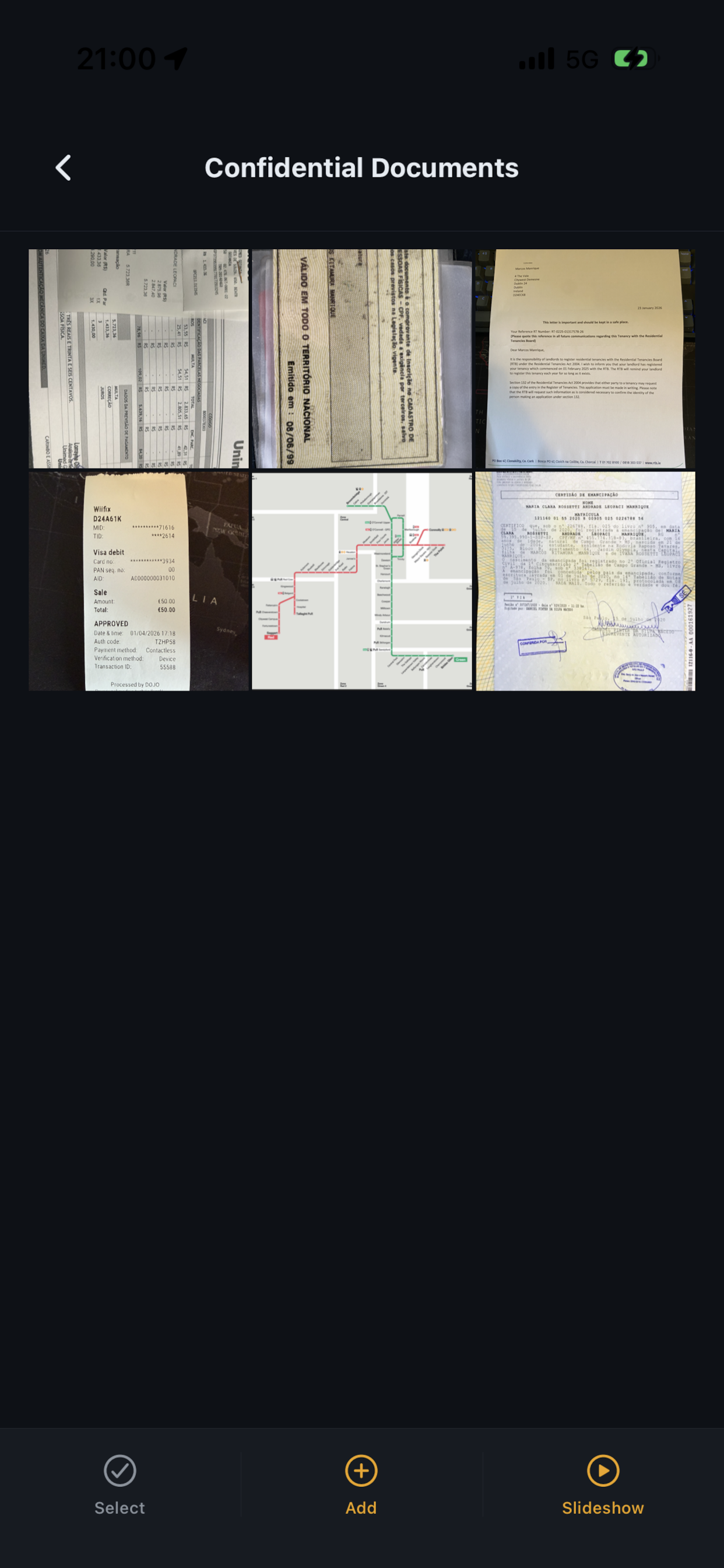 Confidential Documents album in Vaultools